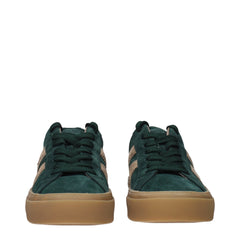 Moncler Green Leather Sneakers - EU40.5/US7.5
