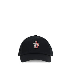 Moncler Grenoble Black Cotton Cap (Baseball Hat) - UNI
