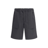 Moncler Grenoble Black Polyester Bermuda Shorts - S