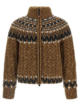 Moncler Grenoble Brown Wool Full-Length Jacket - M