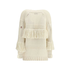 Moncler Grenoble Cream Polyamide Cardigan - XS