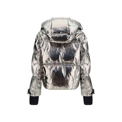 Moncler Grenoble Silver Polyester Coat - 2