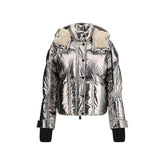Moncler Grenoble Silver Polyester Coat - 2