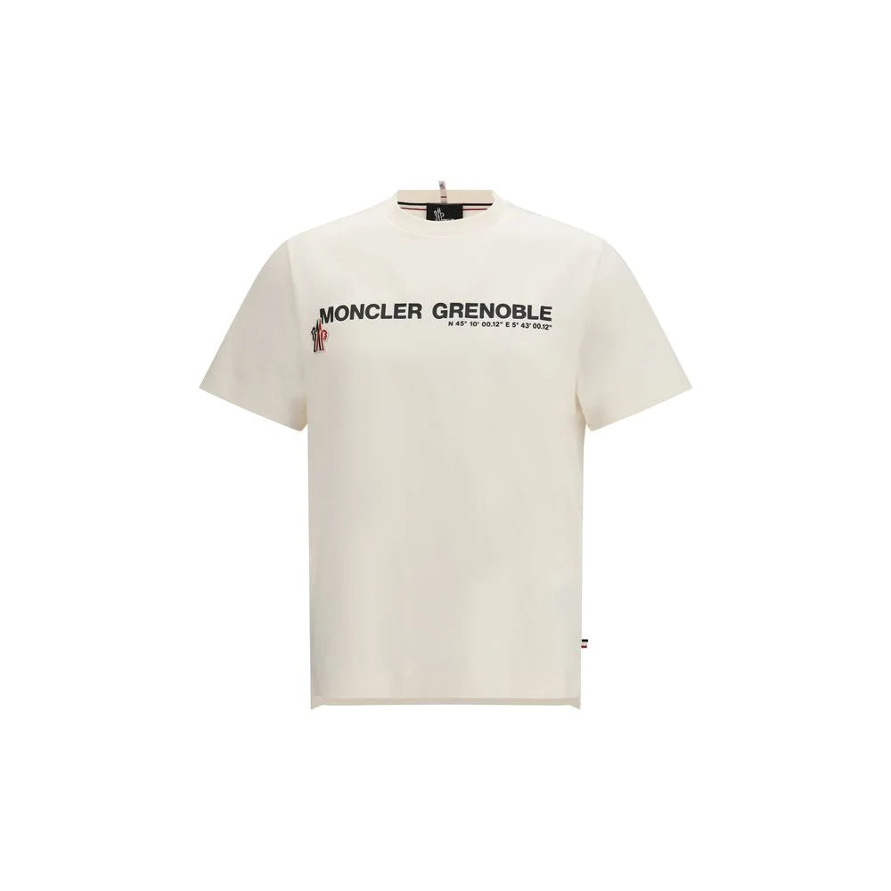 Moncler Grenoble White Cotton T-Shirt - M