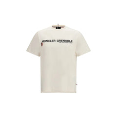 Moncler Grenoble White Cotton T-Shirt - M