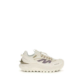 Moncler White Calf Leather Bos Taurus Athletic Sneakers - EU39/US9 - Sneakers
