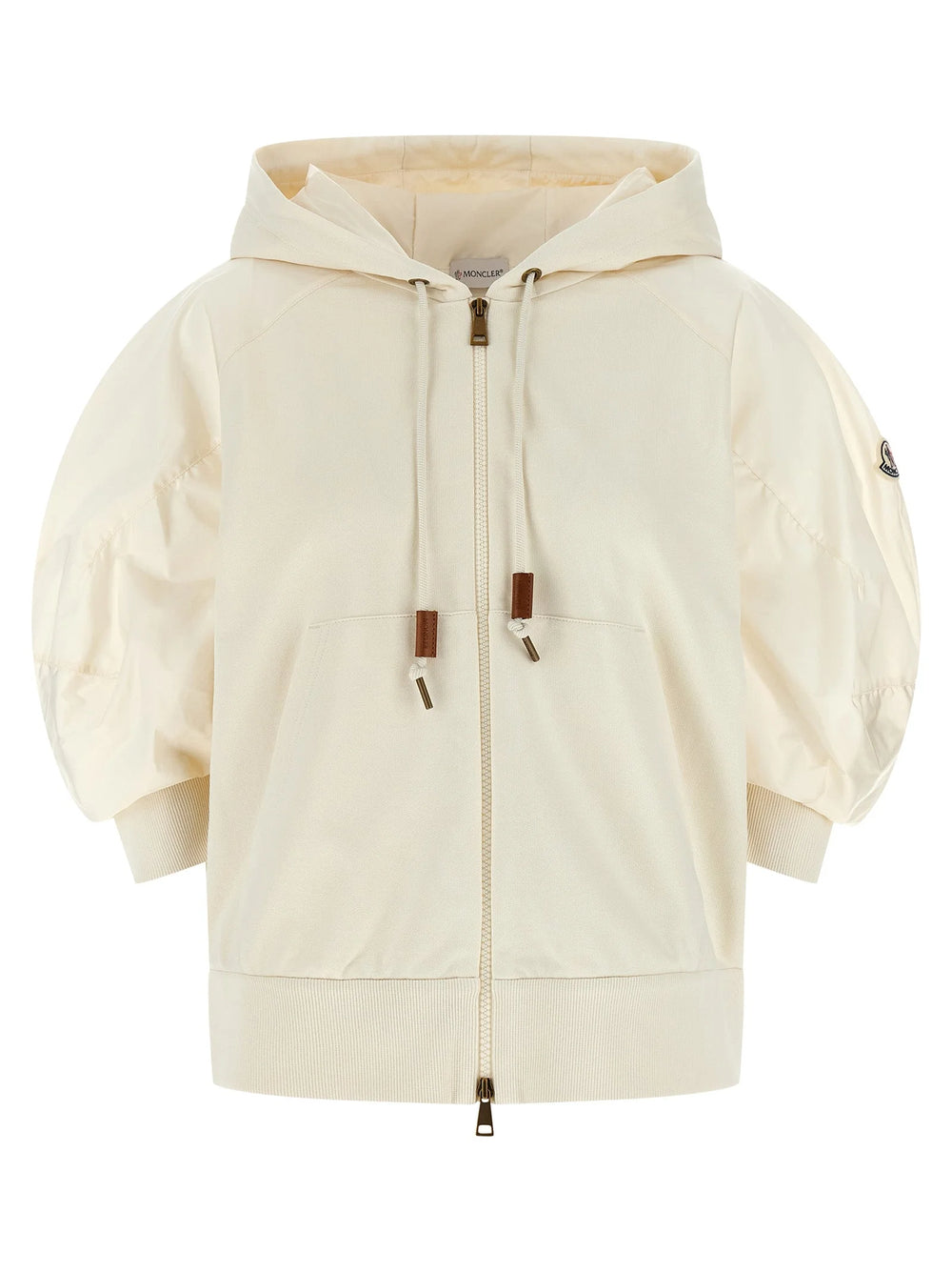 Moncler White Cotton Hoodie