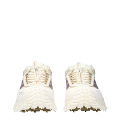 Moncler White Fabric Athletic Sneakers - EU39/US9