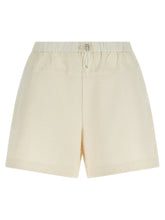 Moncler White Polyester Bermuda Shorts