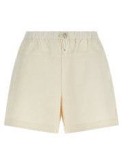 Moncler White Polyester Bermuda Shorts