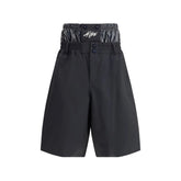 MONCLER x ASAP ROCKY Black Polyamide Bermuda Shorts - IT46 | S