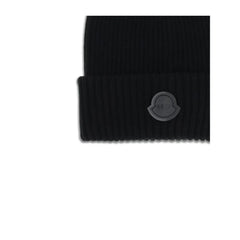 MONCLER x EDWARD ENNINFUL Black Wool Beanie - UNI
