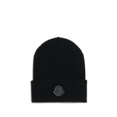 MONCLER x EDWARD ENNINFUL Black Wool Beanie - UNI