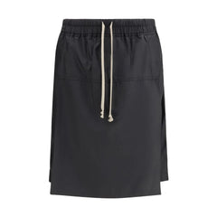 Moncler x Rick Owens Black Polyester Bermuda Shorts - S