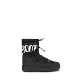 Moon Boot Black Nylon Lace-Up Boots - EU42/US9