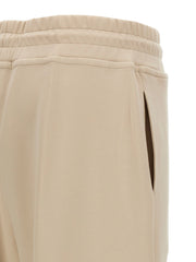 MooRER Beige Cotton Joggers (Workout Pants)