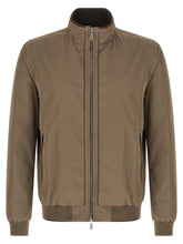 MooRER Beige Polyester Bomber