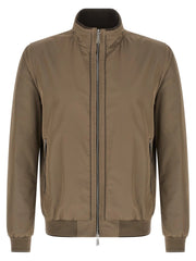 MooRER Beige Polyester Bomber