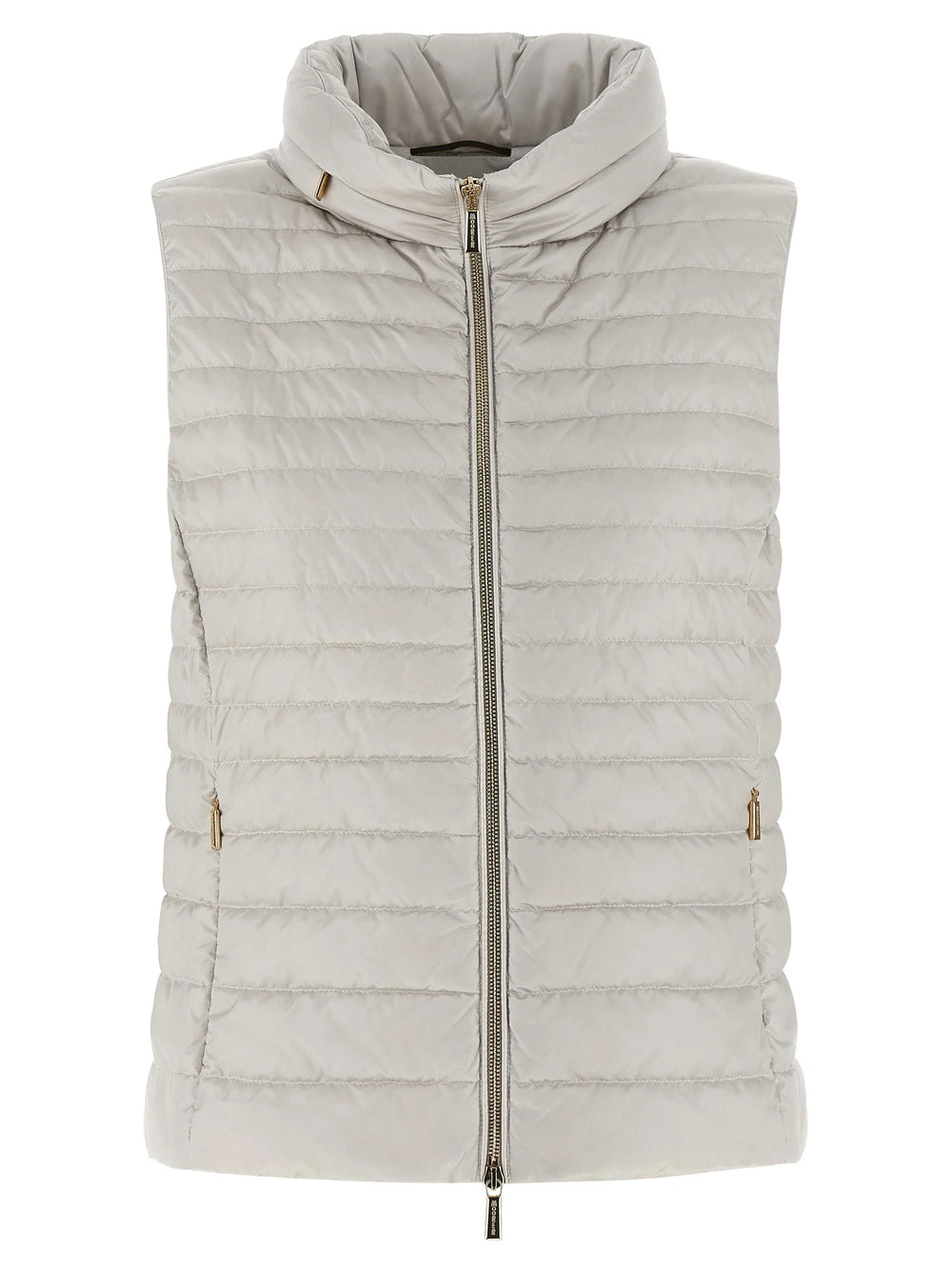 MooRER Beige Polyester Sleeveless Jacket