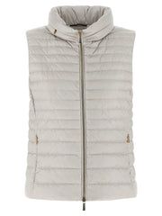 MooRER Beige Polyester Sleeveless Jacket