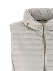 MooRER Beige Polyester Sleeveless Jacket