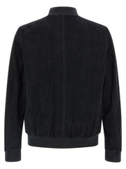 MooRER Blue Lamb Leather Leather Jacket - IT56 | XL