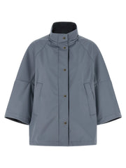 MooRER Blue Polyester Shell Jacket