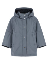 MooRER Blue Polyester Shell Jacket