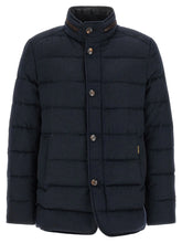 MooRER Blue Wool Full-Length Jacket