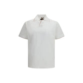 MooRER White Cotton Polo Shirt