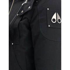 Moose Knuckles Black Cotton Clothing - Bomber Jackets