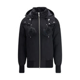 Moose Knuckles Black Cotton Clothing - Bomber Jackets