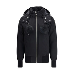 Moose Knuckles Black Cotton Clothing - Bomber Jackets