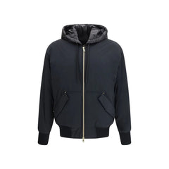 Moose Knuckles Black Nylon Bomber