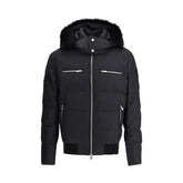 Moose Knuckles Black Polyester Bomber - XL