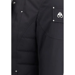 Moose Knuckles Black Recycled Polyester Parka