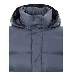 Moose Knuckles Gray Nylon Coat - M