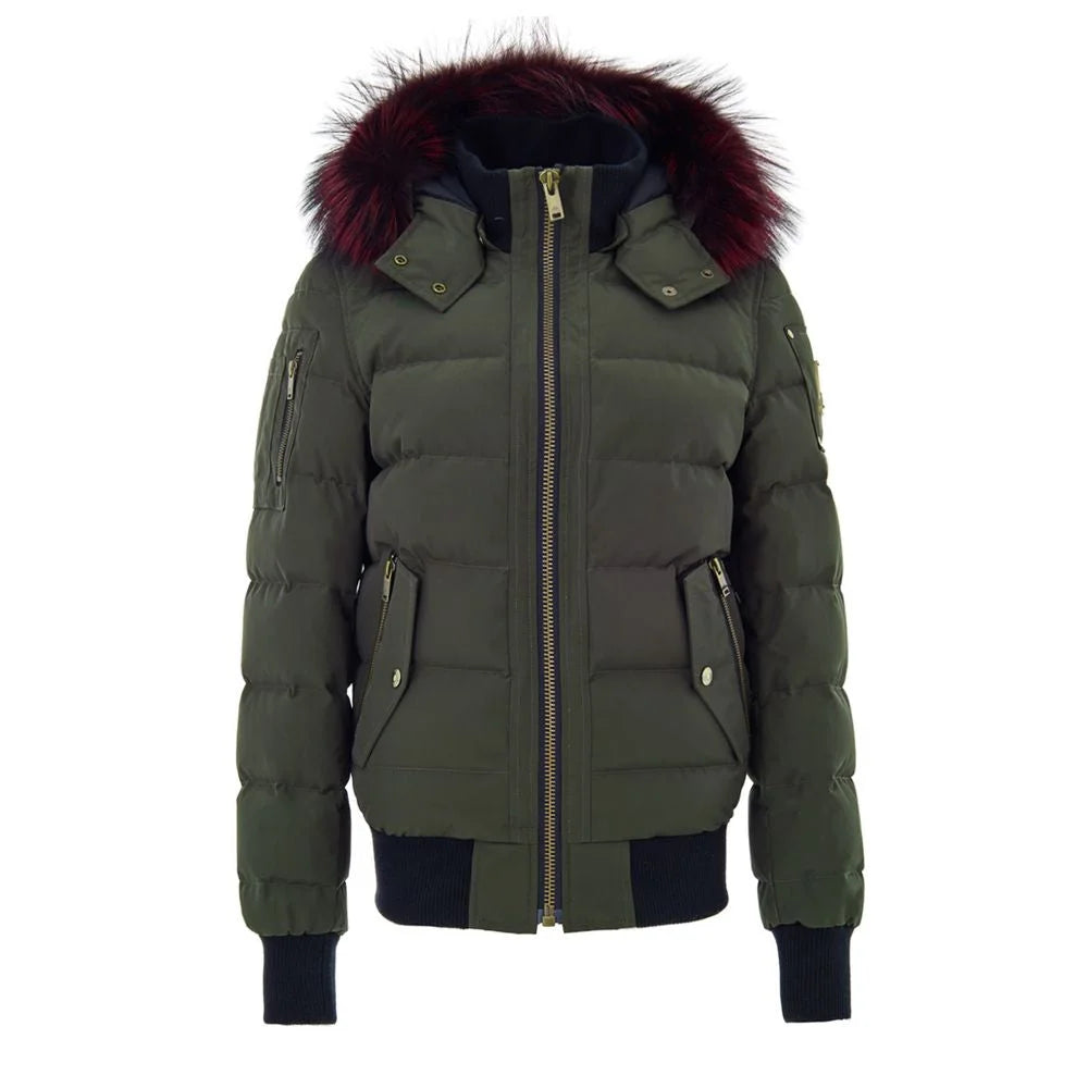 Moose Knuckles Green Cotton Bomber - S