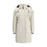 Moose Knuckles White Cotton Parka