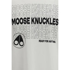 Moose Knuckles White Cotton T-Shirt