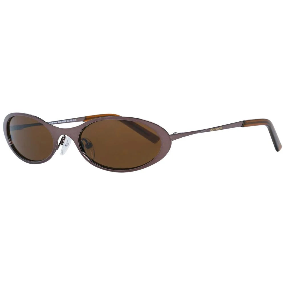 More & More Brown Metal Sunglasses - Sunglasses