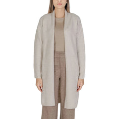 Morgan De Toi Beige Polyester Cardigan - Cardigans
