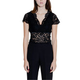 Morgan De Toi Black Polyamide Top - T-Shirts