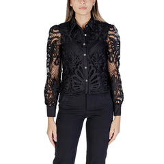Morgan De Toi Black Polyester Blouse - IT36|XXS