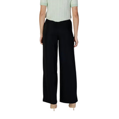 Morgan De Toi Black Polyester Pant - 34 | XXS - Trousers