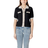 Morgan De Toi Black Recycled Cotton Sweater - Sweaters