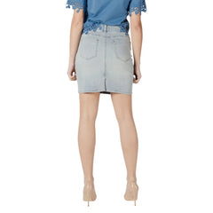 Morgan De Toi Blue Cotton Mini - Skirts