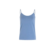 Morgan De Toi Blue Cotton Tank Top - Tank Tops