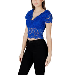 Morgan De Toi Blue Polyamide Top - Blouses