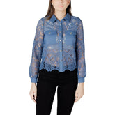 Morgan De Toi Blue Polyester Blouse - IT42|M - Blouses